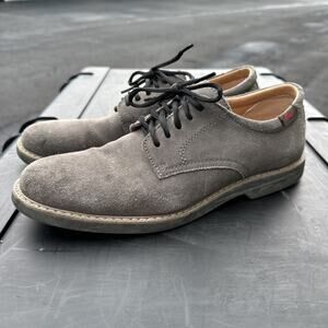 G.H. Bass & Co Dress Shoes Men’s 8 M Pasadena Grey Suede Leather Casual - BP